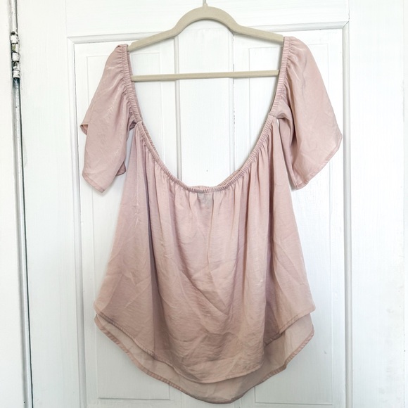 American Eagle Outfitters Blush Off The Shoulder Top - Picture 5 of 6